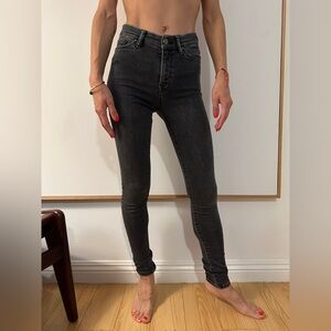 All Saints Charcoal Skinny Jeans
